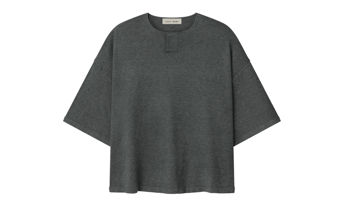 Essentials Soft Knit Short Sleeve Henley "Iron Grey" RW00314 0032