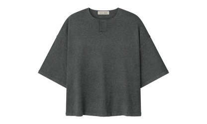 Essentials Soft Knit Short Sleeve Henley "Iron Grey" RW00314 0032