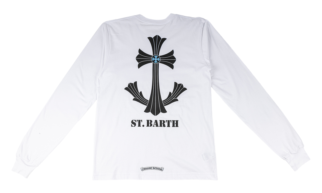 St. Barth Exclusive Cross Logo L/S "White" CHRM1544
