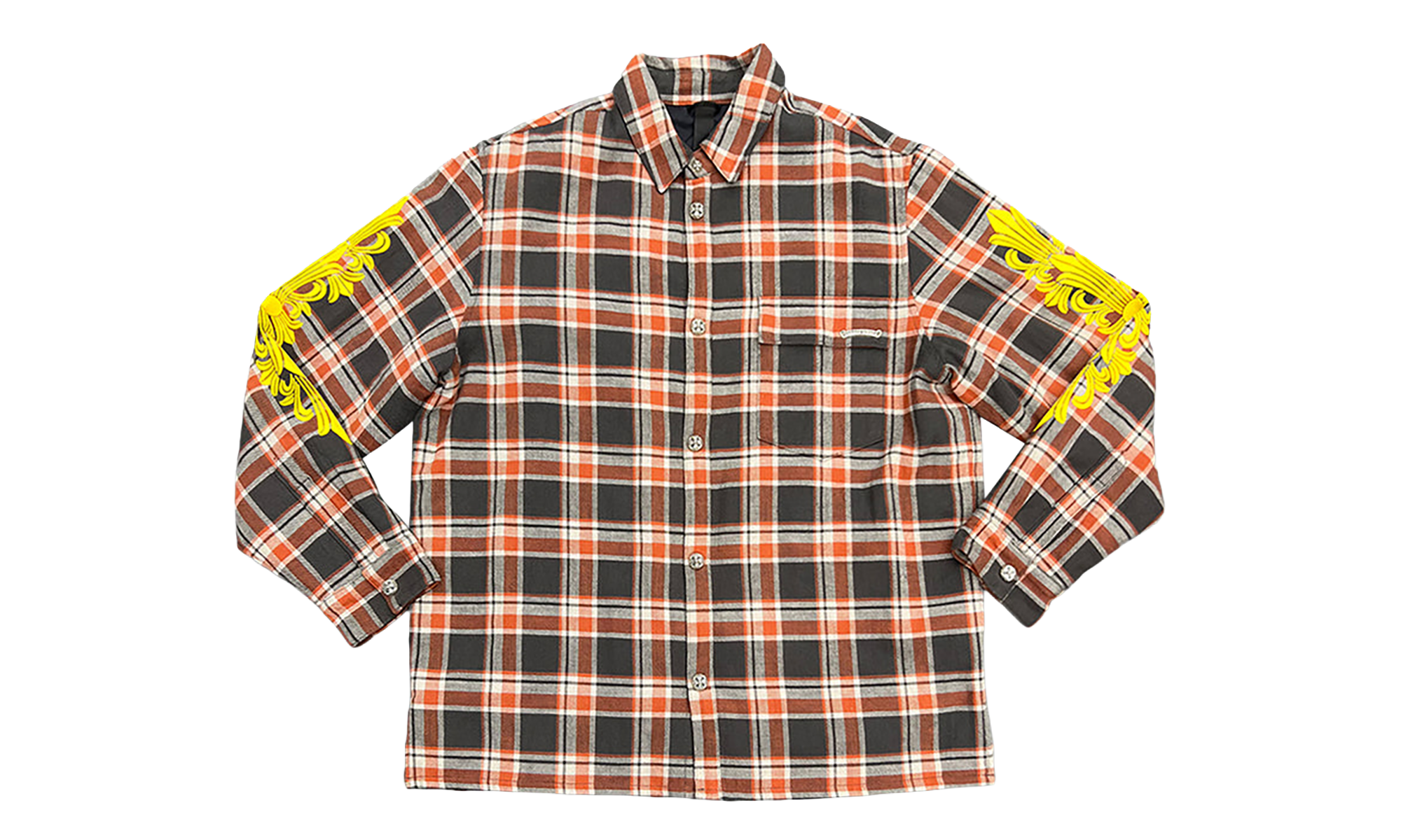 Flannel Jacket "Orange / Grey" CHRM0844