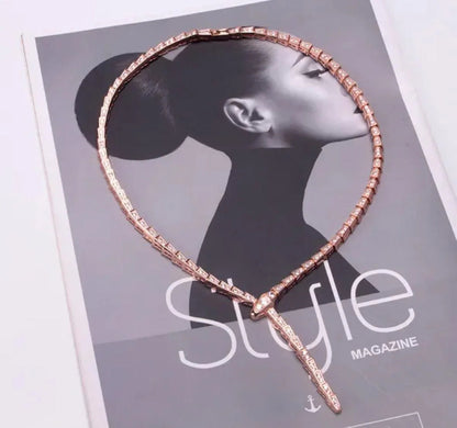 BVLGARI SERPENTI VIPER NECKLACE 18K Gold Plated Women&