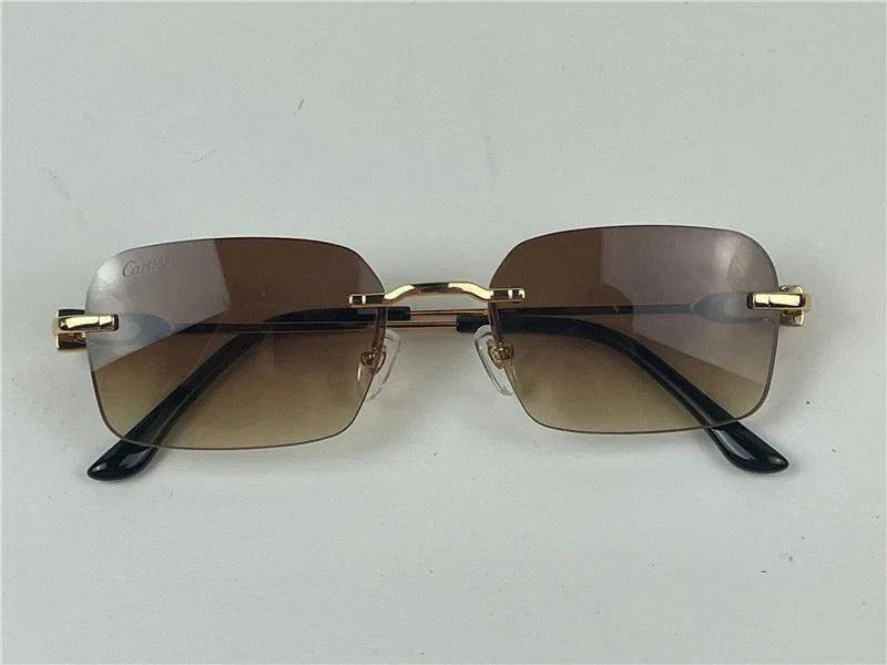CARTIER  CT0290  Gold-Silver Men's Sunglasses 👑