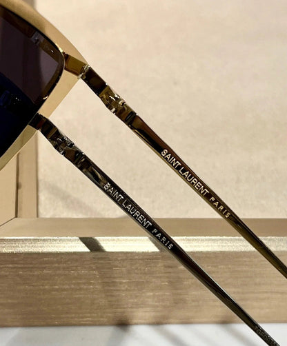 Saint Laurent SILVER-GOLD SL 605 LUNA’ Sunglasses✨