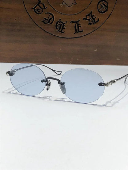Chrome Hearts SINNERGASM oval round tinted Sunglasses✨