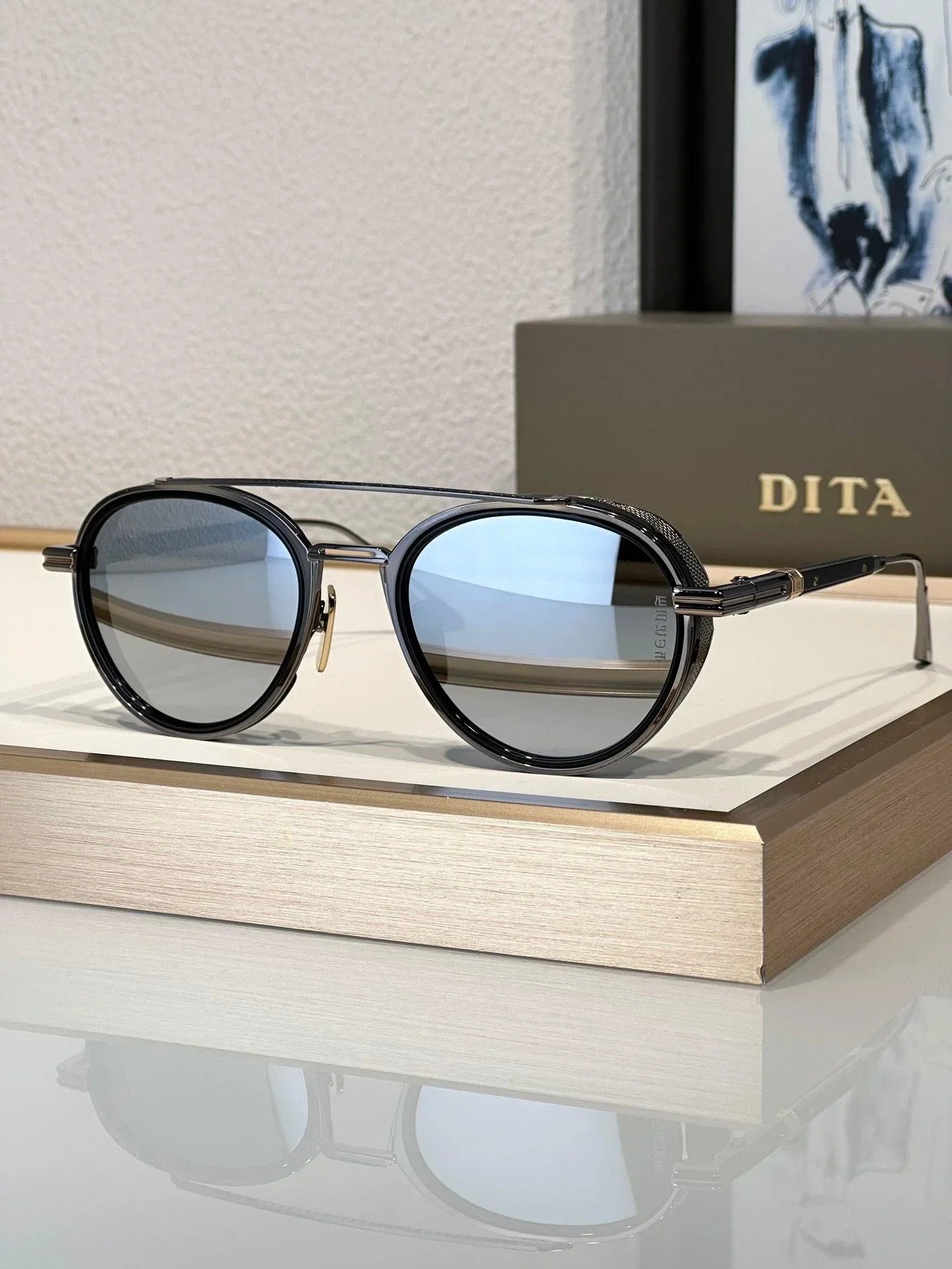 Dita Eyewear  Dita Epiluxury EPLX.4 DES 004 01 Interchangeable Sides Limited Edition Polarised Sunglasses 🔱
