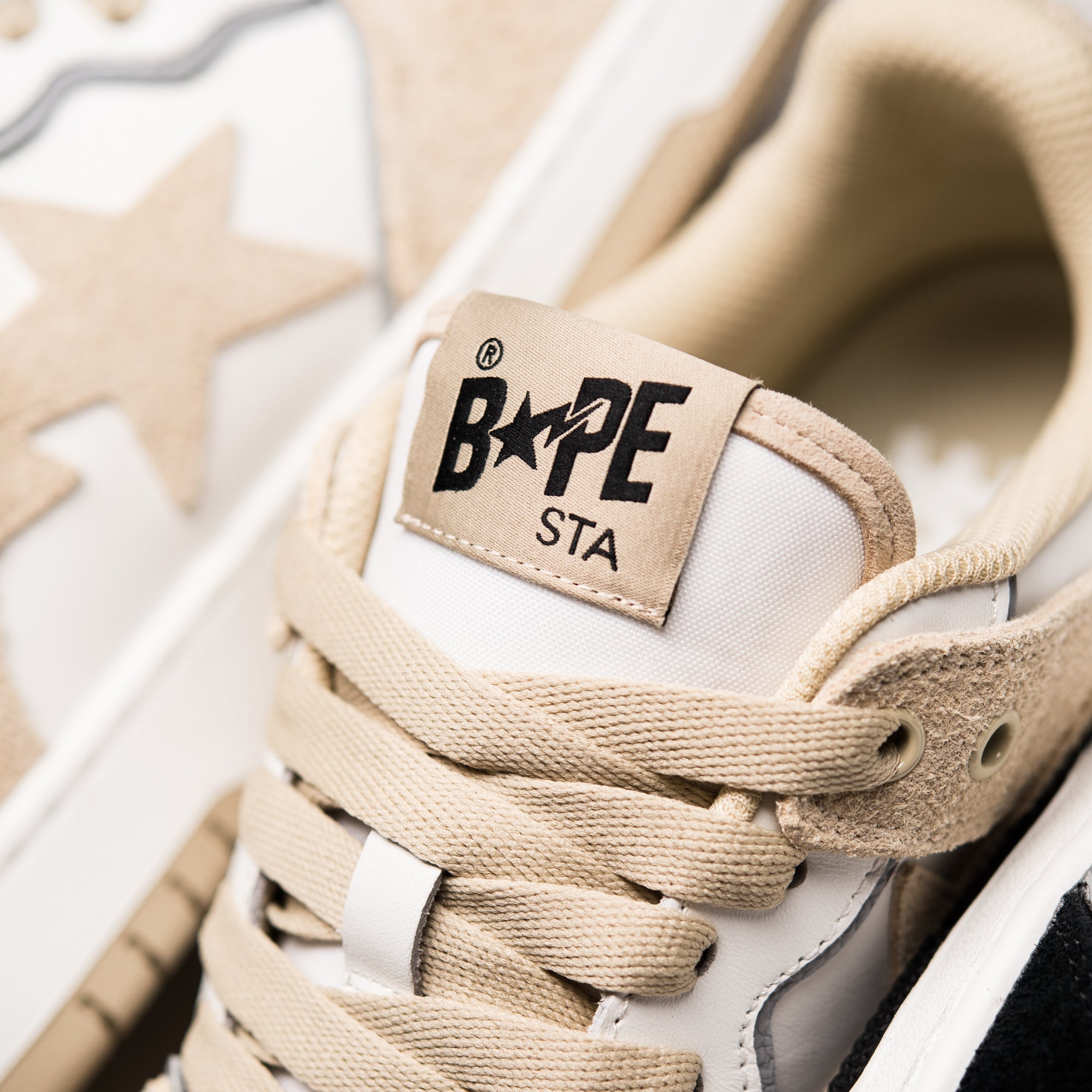 A Bathing Ape Sk8 Sta #3 - Beige/White
