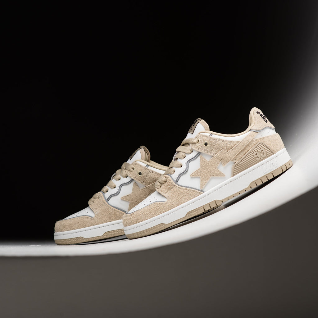 A Bathing Ape Sk8 Sta #3 - Beige/White