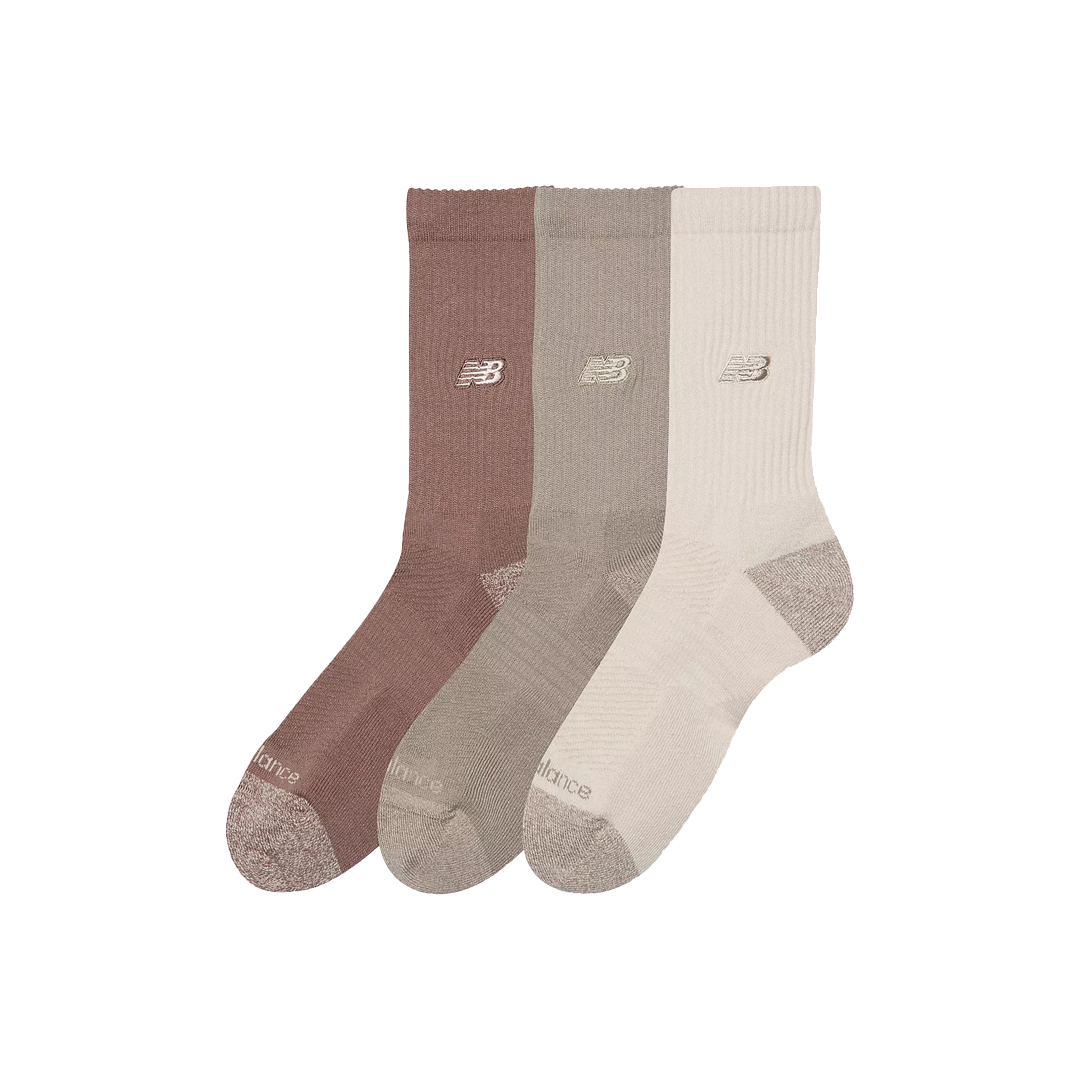 ACTIVE PREMIUM CREW 3 PACK LINEN/ARID STONE