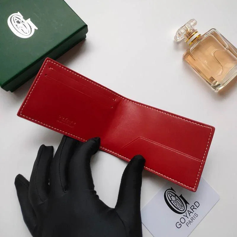 Goyard Insert Victoire Card Wallet In Goyardine Canvas Red 6 Colors✨