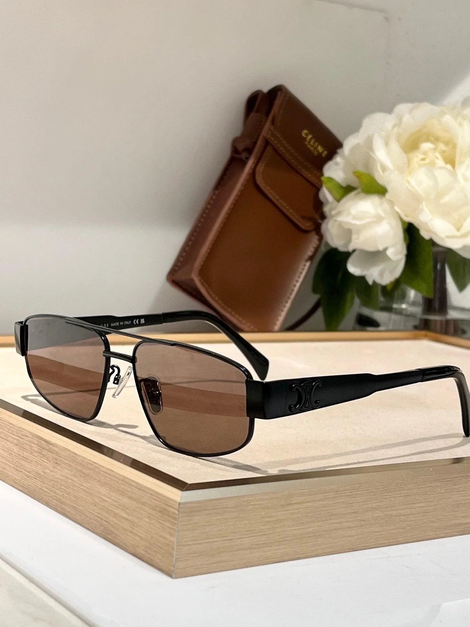 2024 a CELINE ovals Triomphe Metal CL 40281 U Sunglasses ✨