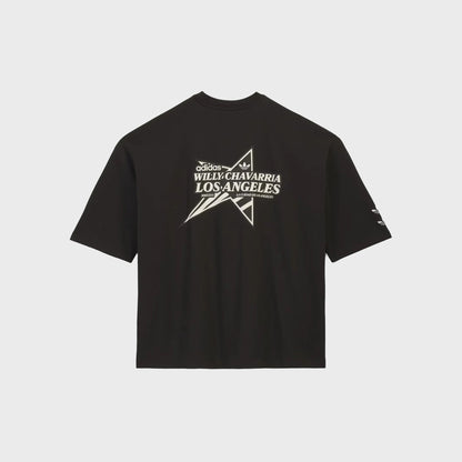 adidas x Willy Chavarria Star Logo Short Sleeve Tee - Black