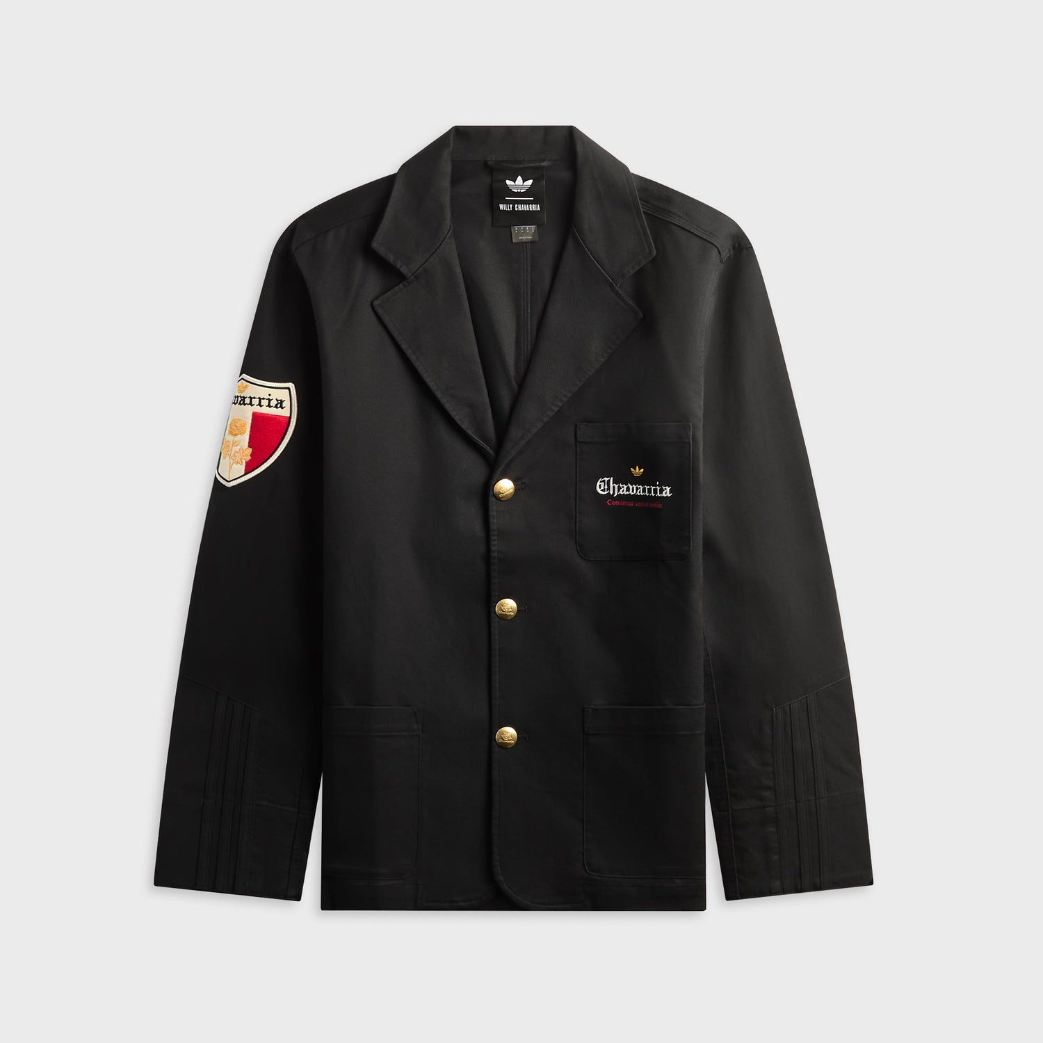 adidas x Willy Chavarria Players Twill Blazer Jacket - Black
