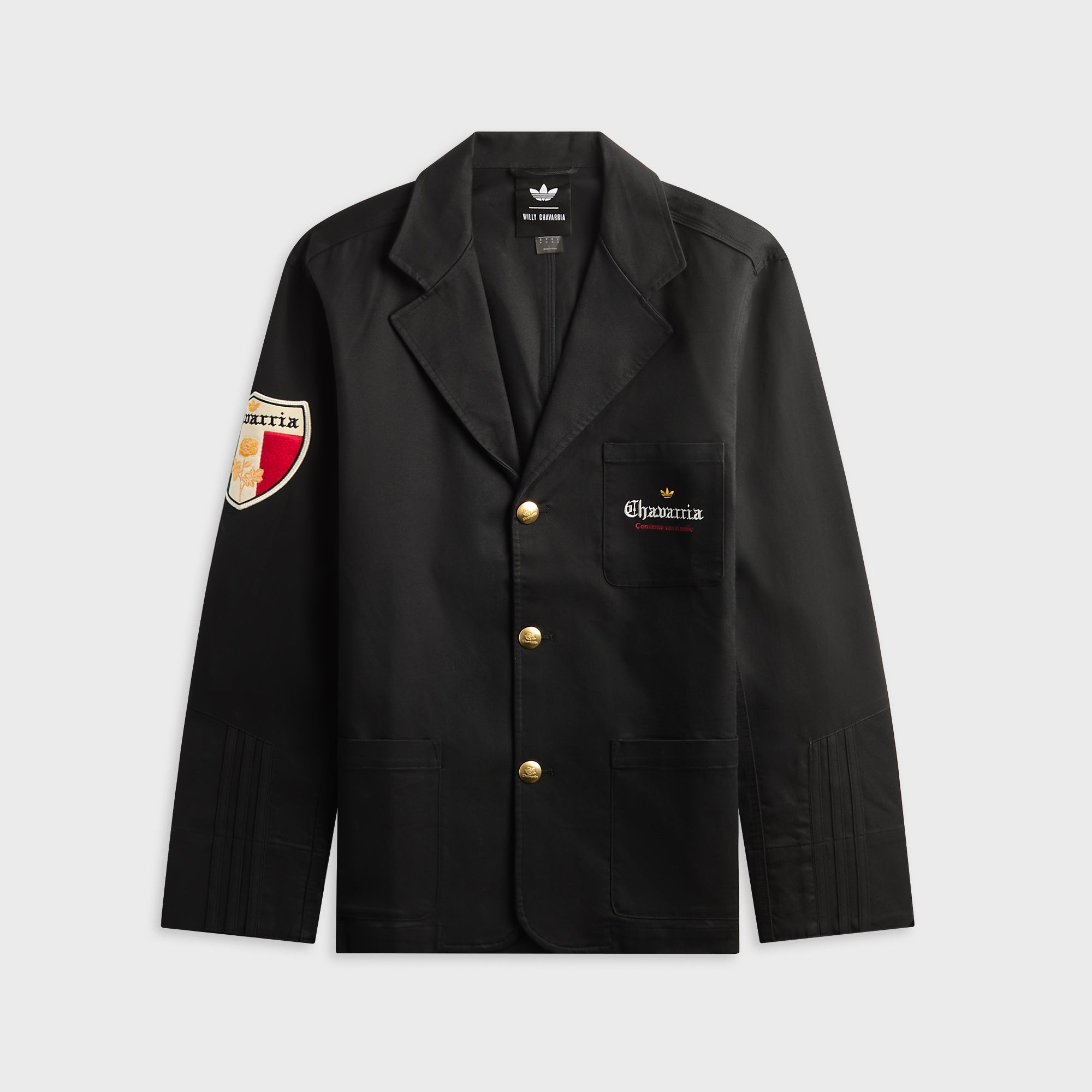 adidas x Willy Chavarria Players Twill Blazer Jacket - Black