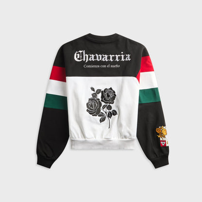 adidas x Willy Chavarria Fleece Crewneck Sweatshirt - Black / White