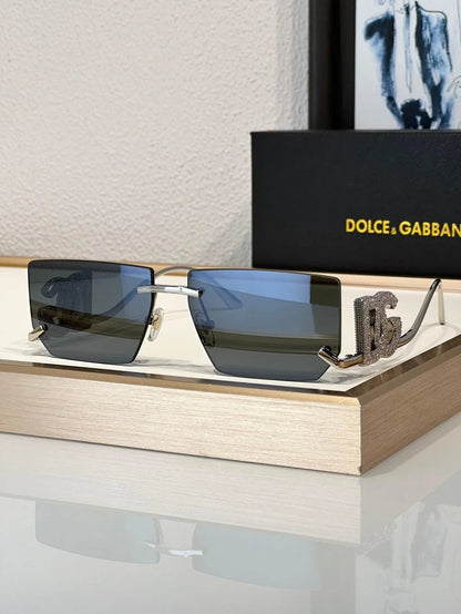 Dolce&amp;Gabbana 2304B Crystal DG Metal Rectangle Women&
