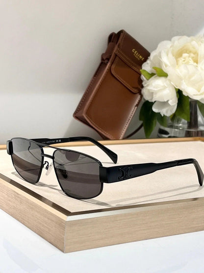 2024 a CELINE ovals Triomphe Metal CL 40281 U Sunglasses ✨