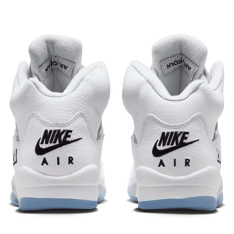 Air Jordan 5 Retro (GS) - White/Metallic Silver