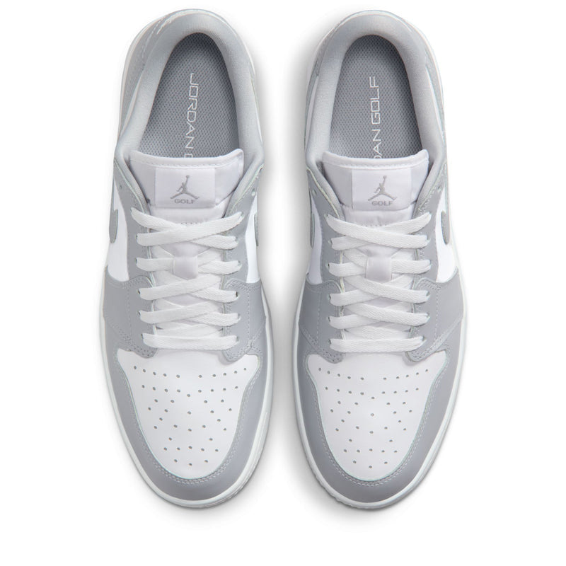 Air Jordan 1 Low Golf Spiked - Wolf Grey/White