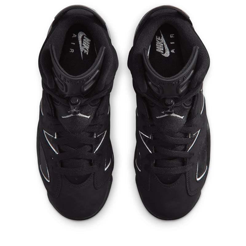 Air Jordan 6 Retro 'Cap And Gown' (GS) - Black/Reflect Silver