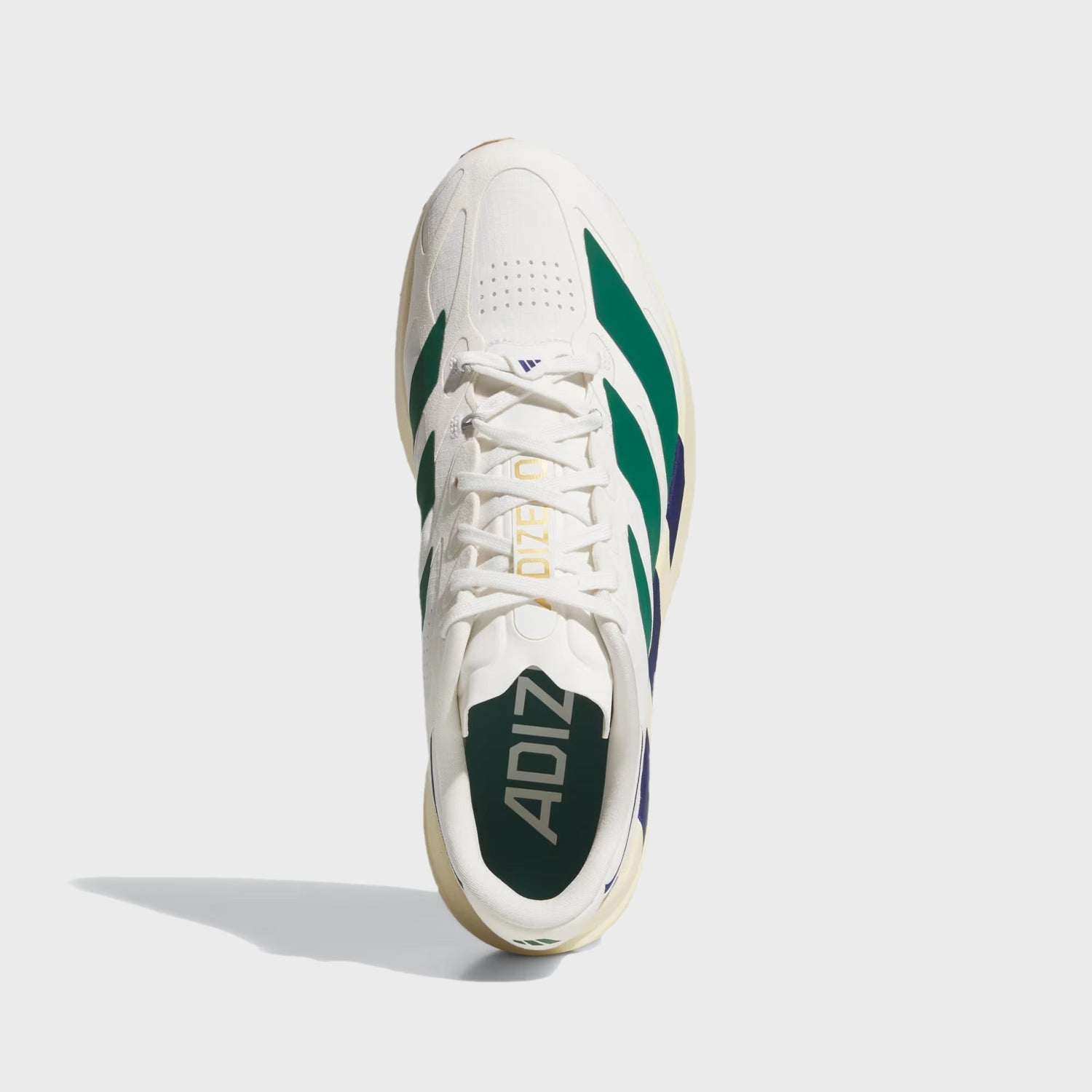 adidas Adizero Evo SL Exo Suede - Core White / Collegiate Green / Cream White