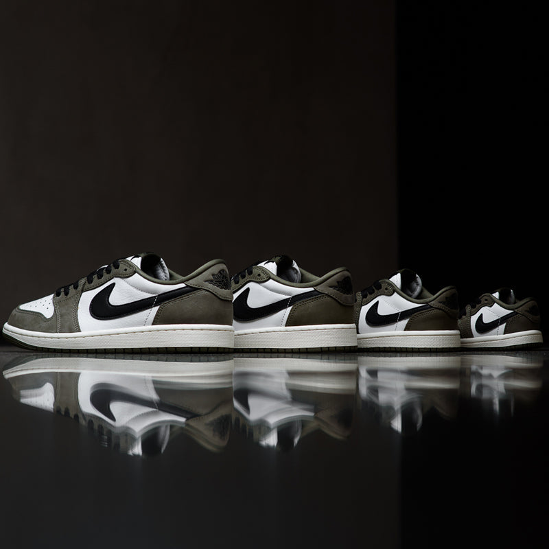 Air Jordan 1 Retro Low OG (GS) - Medium Olive/Black