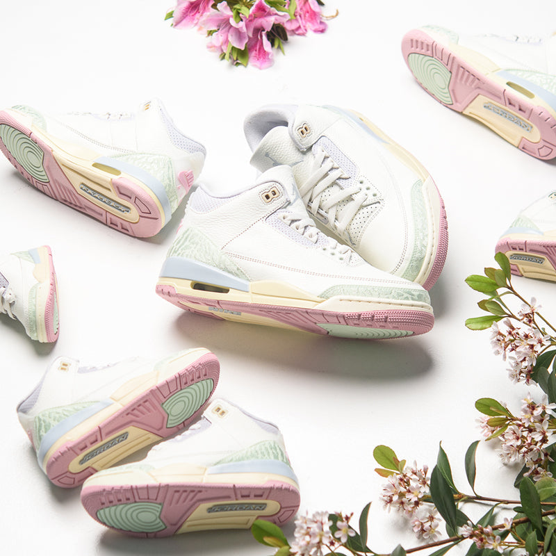 Air Jordan 3 Retro OG 'Spring Is In The Air' (GS) - Sail/Jade Aura