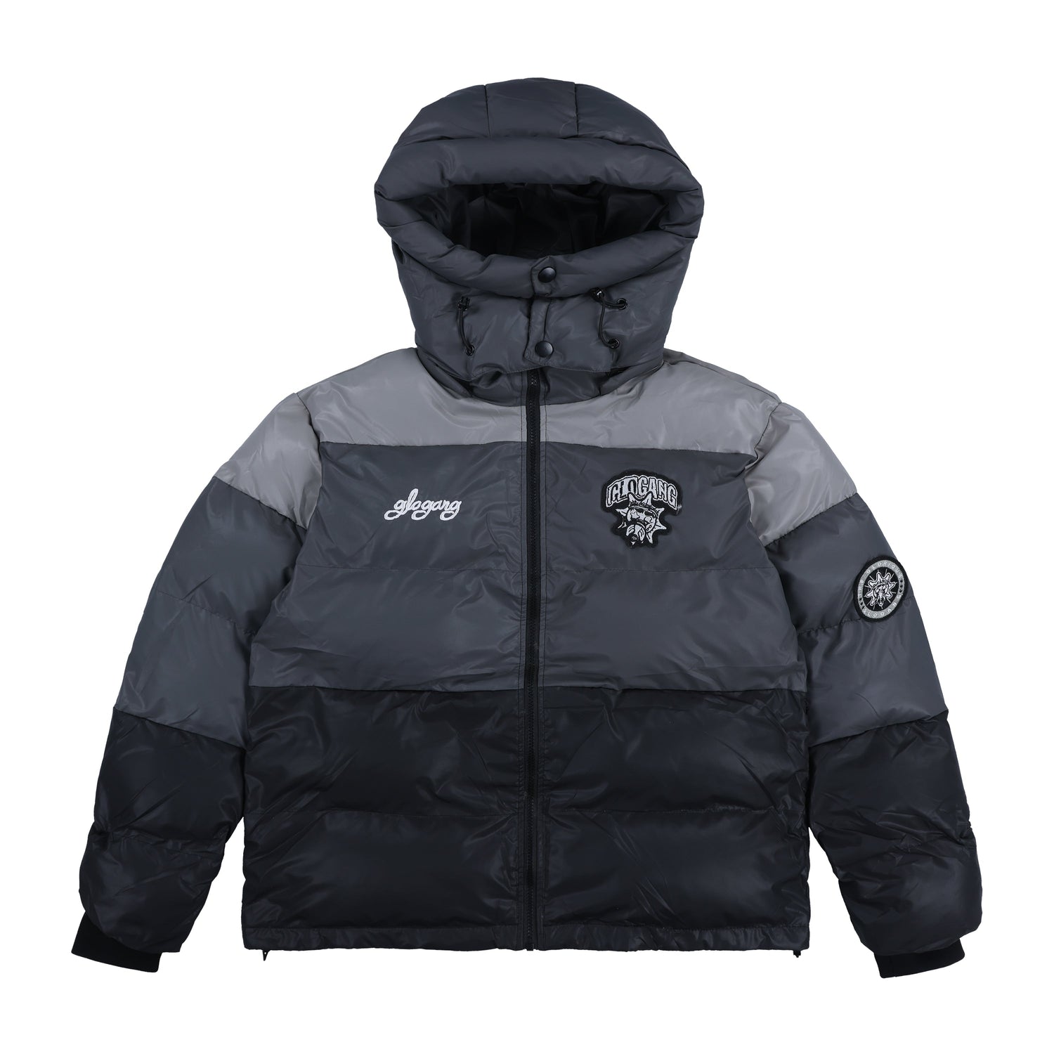 Glo Arctic Explorer Puffer Jacket (Black/Grey)