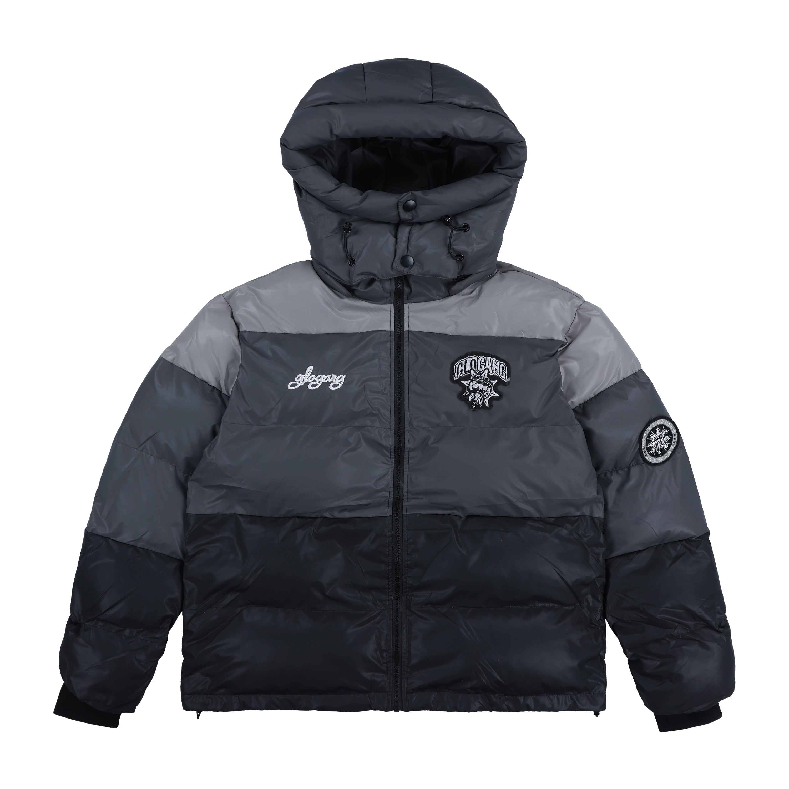 Glo Arctic Explorer Puffer Jacket (Black/Grey)
