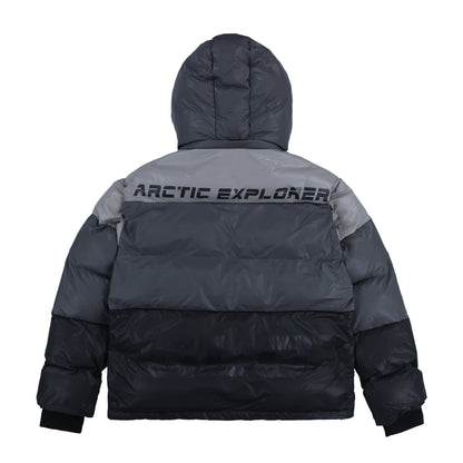Glo Arctic Explorer Puffer Jacket (Black/Grey)
