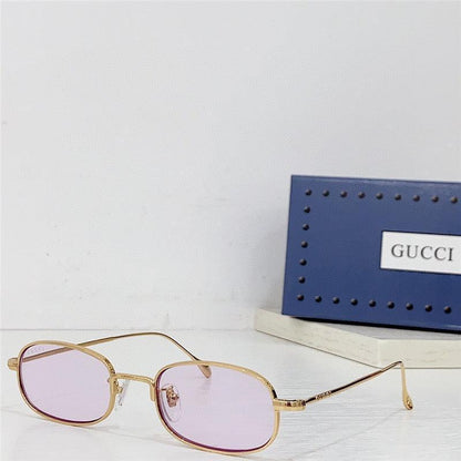 GUCCI Rectangular Frame 2024 in metal frame New Season GG1648S Sunglasses  ✨