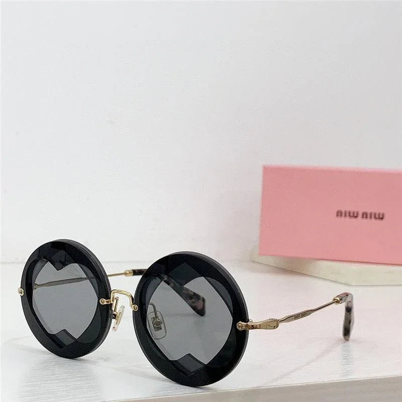 Miu Miu Sunglasses MU 01SS Gold-Black Frame Women's Sunglasses✨