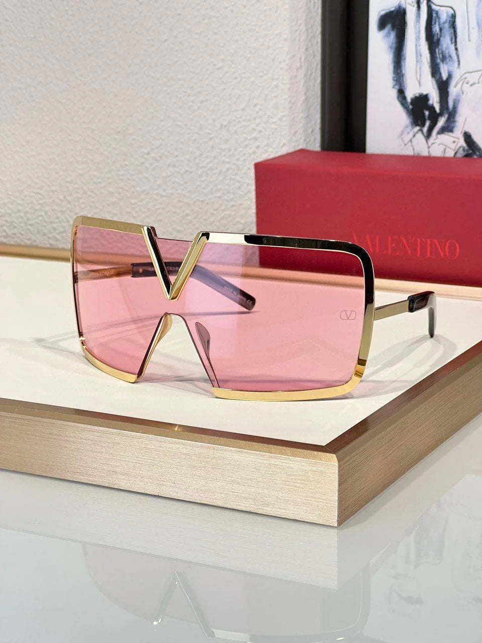 Valentino - V - Romask Iconic Oversized Mask Sunglasses✨
