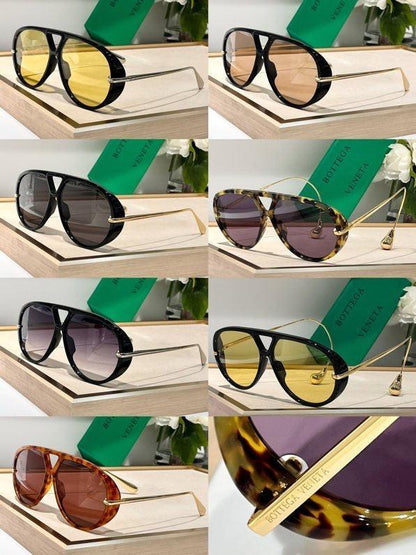 BOTTEGA VENETA  BV1273S 003 Unisex DROP AVIATOR Sunglasses✨