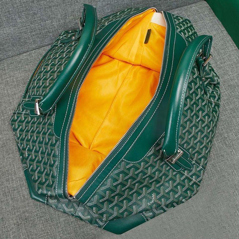 Goyard Boston 50 Bag In Goyardine Canvas Travel Bag Luggage ✨