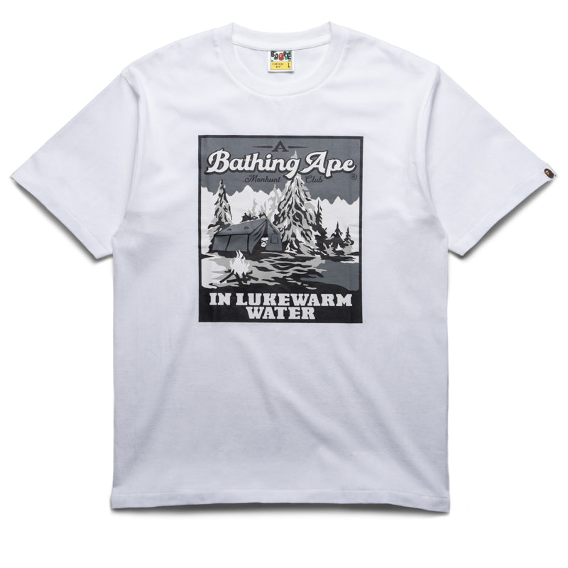 A Bathing Ape Base Camp Tee - White