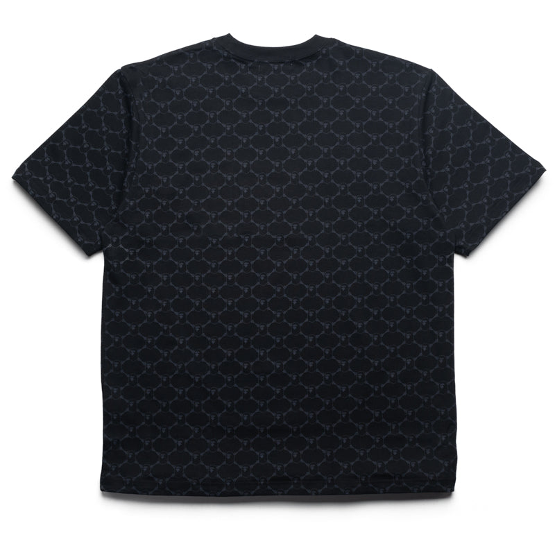 A Bathing Ape College Monogram Logo Tee - Black
