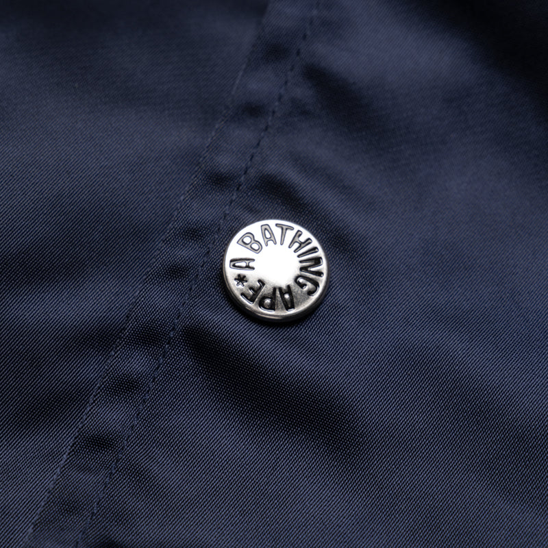A Bathing Ape Baseball Varsity Jacket - Navy