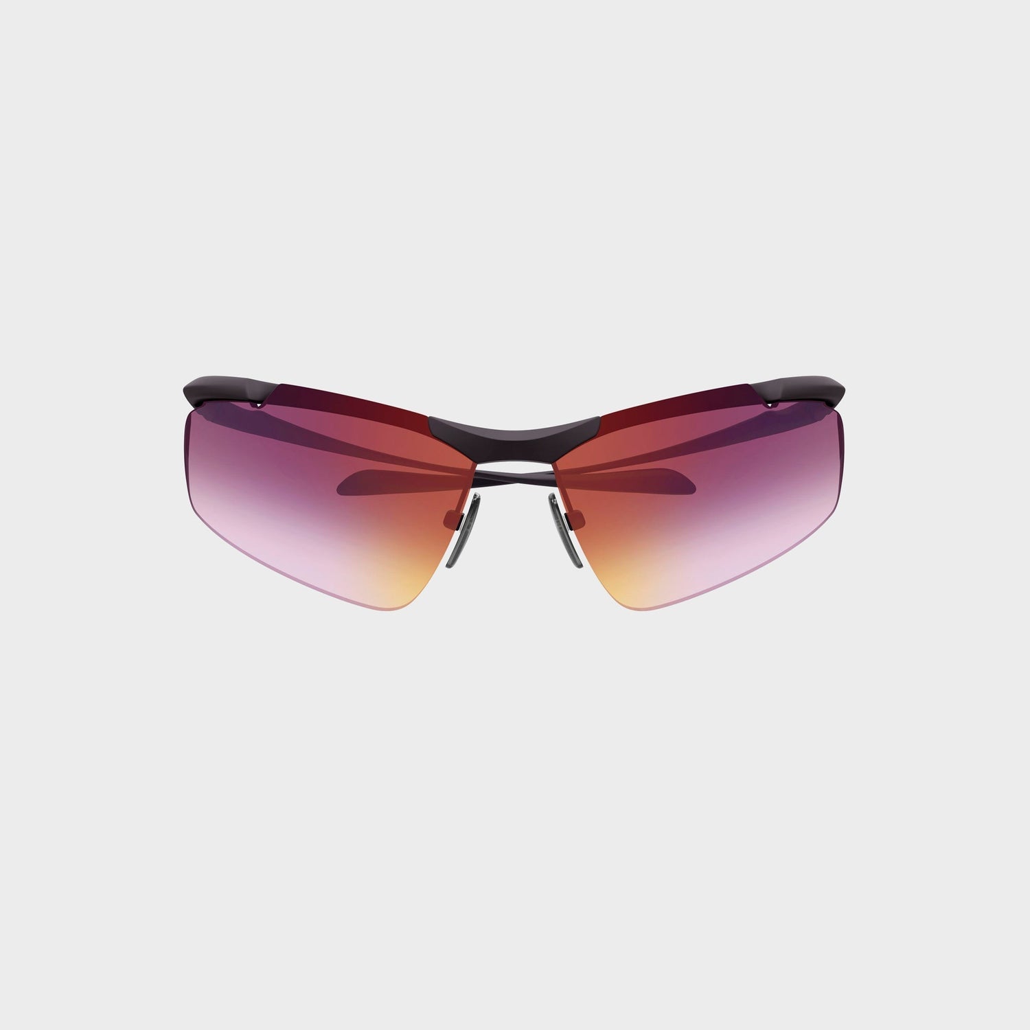 Balenciaga BB0462S Unisex Metal Sunglasses - Ruthenium / Violet