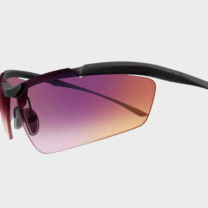 Balenciaga BB0462S Unisex Metal Sunglasses - Ruthenium / Violet
