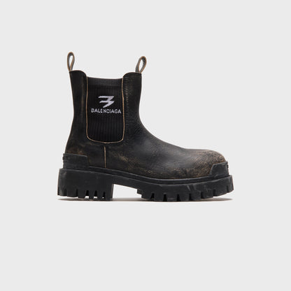 Balenciaga Strike Chelsea Boot - Black / Beige