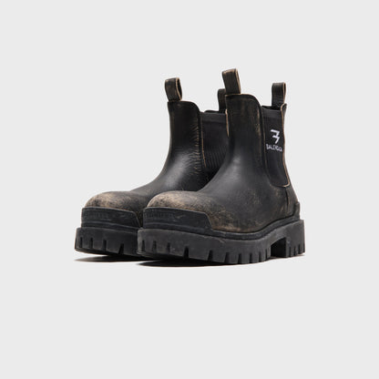 Balenciaga Strike Chelsea Boot - Black / Beige