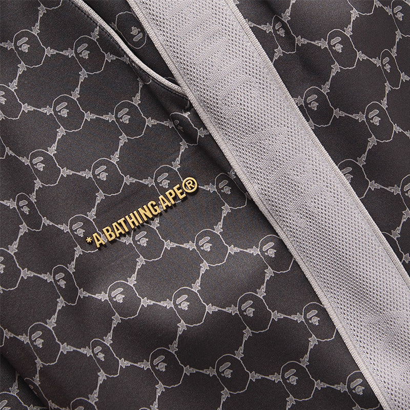 A Bathing Ape College Monogram Sweat Shorts - Black