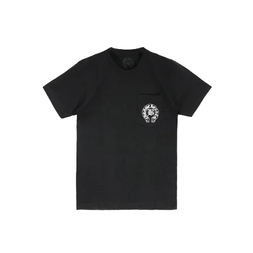 Black Chrome Hearts Shirt Horse Shoe logo
