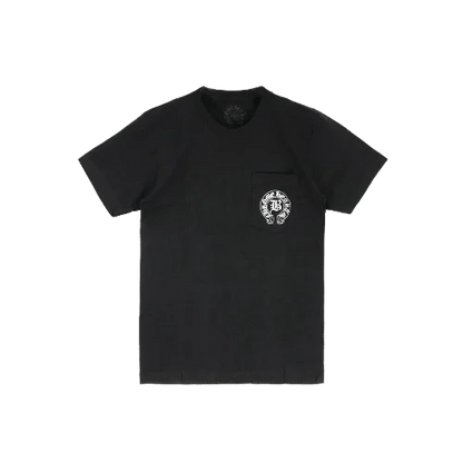 Black Chrome Hearts Shirt Horse Shoe logo