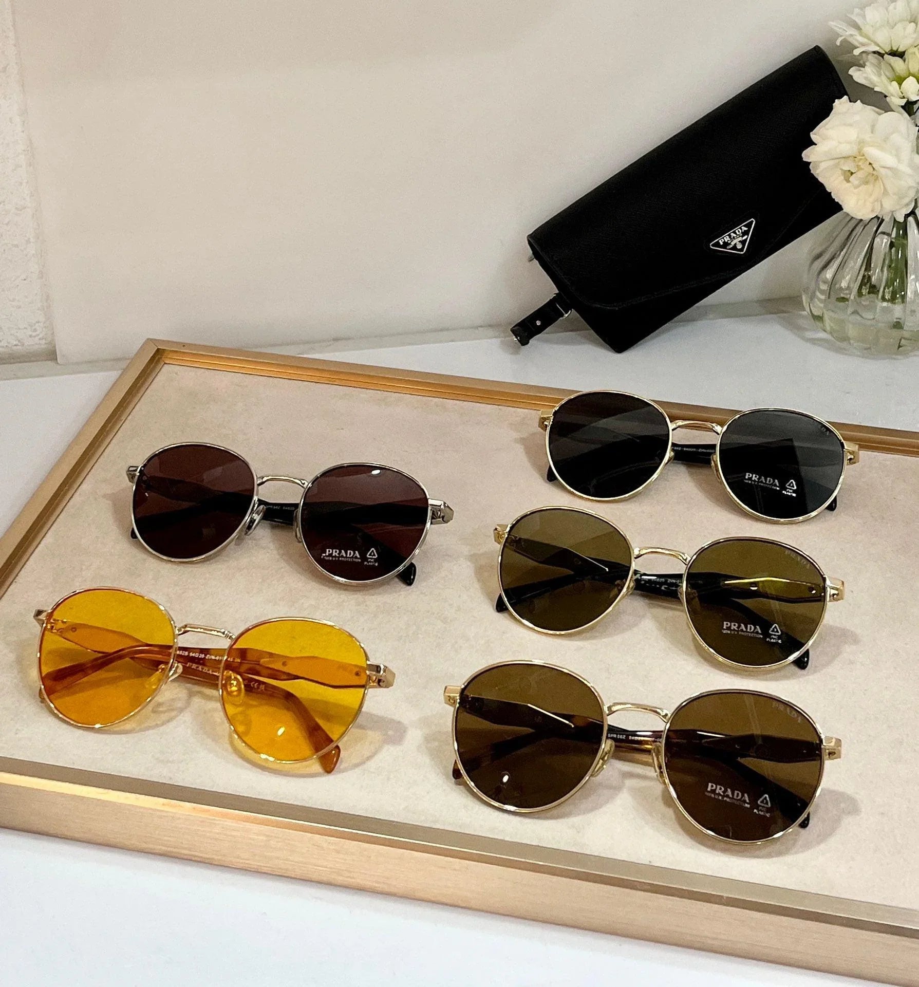 PRADA PR56ZS ZVN01T Sunglasses Unisex  🟥