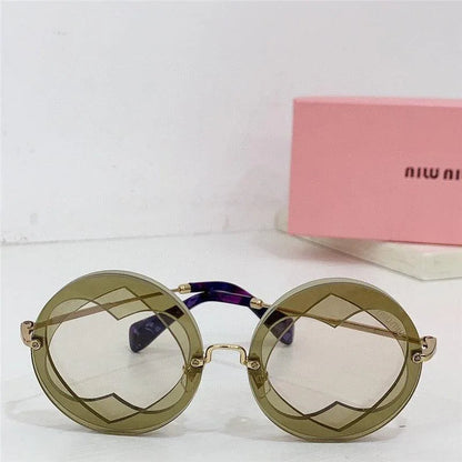 Miu Miu Sunglasses MU 01SS Gold-Black Frame Women&