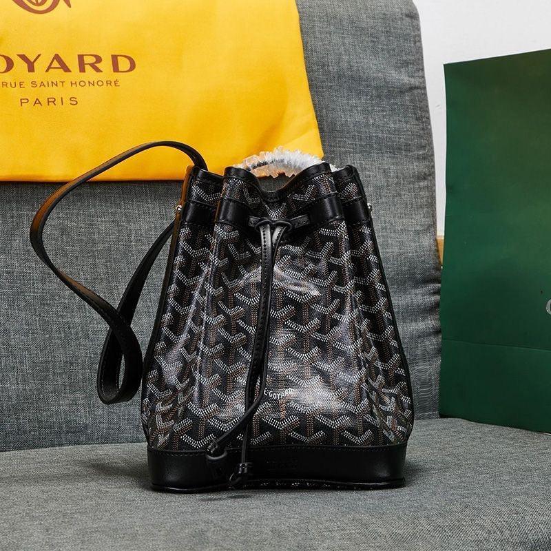 Goyard Petit Flot Bucket Bag In Goyardine Canvas Shoulder Bag ✨