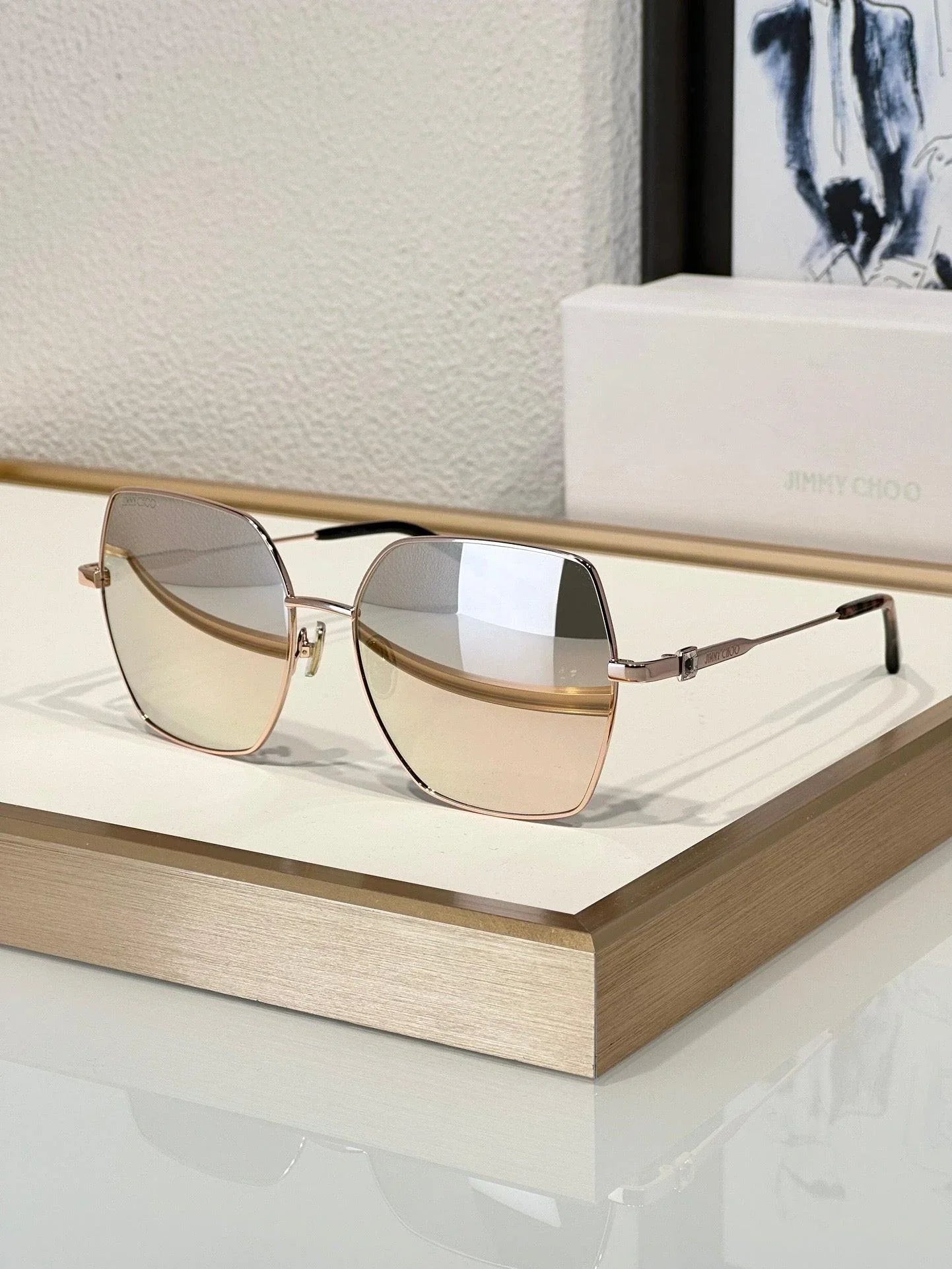 Jimmy Choo REYES/S Sunglasses with Glitter women's ✨