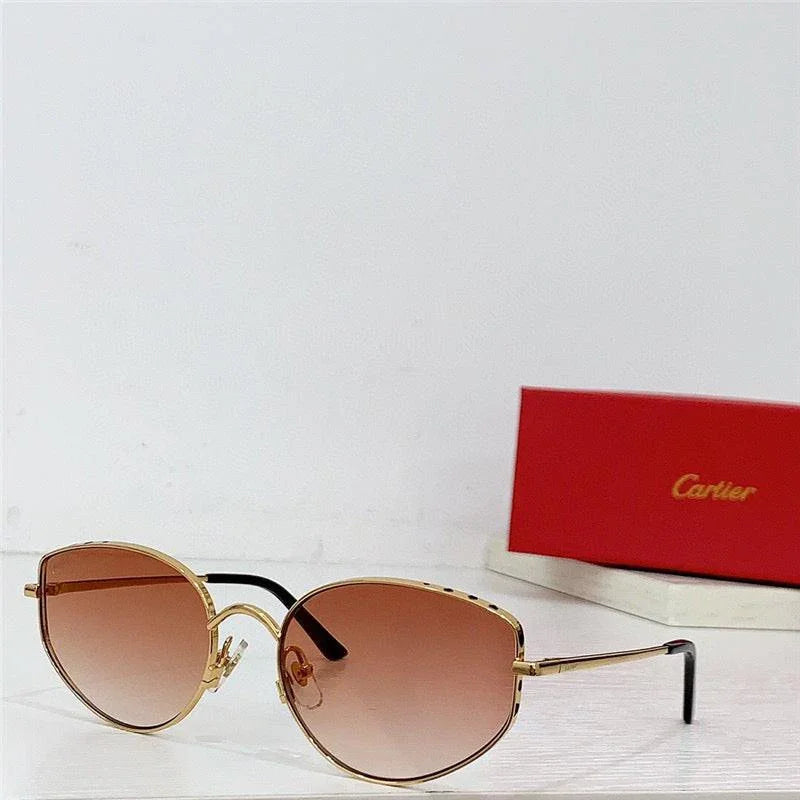 NEW Cartier metal frame sunglasses Panthere Women's s  0300S | 001 🐆