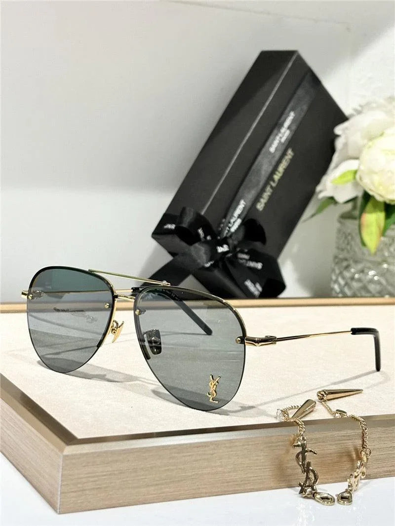YSL Saint Laurent 11M Classic Sun Aviator Unisex Sunglasses ✨